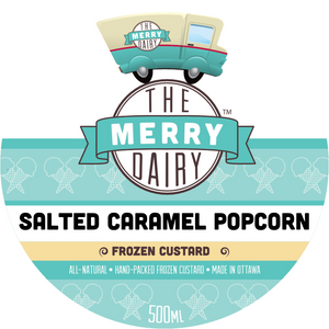 Salted Caramel Popcorn Frozen Custard (GF/SF) Pints!