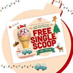 Single Cone (plus any one topping Holiday stocking stuffers!