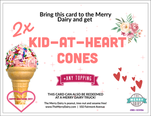 2x Mini Cone with Mom Mothers Day Cone Cards!