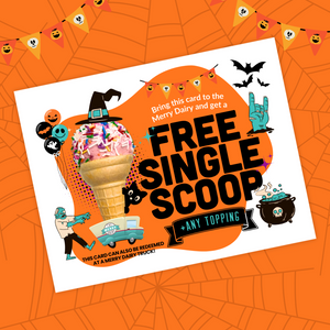 Single Cone (no topping) Halloween Trick or Treat Cards!