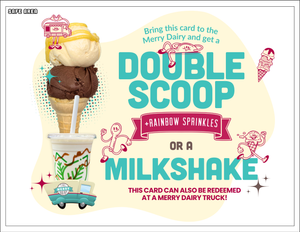Double Scoop with topping Loot Bag Cards for right now!