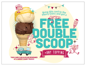 Double Scoop with topping Loot Bag Cards for right now!