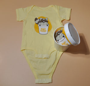 Yellow / 6M Pint-Sized Merry Dairy Onesies