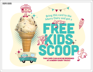 Kids cone no topping Loot Bag Cards for right now!