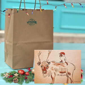 On Dancer ... by Francie Ducros Holiday Greeting Cards by Local Artists