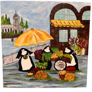 Nuns at Market Billet Doux - Cards by Maria Connell