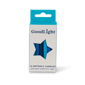 Blue Birthday Candles (Pkg of 12)