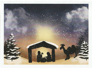 Christmas Nativity Silhouette Cards by Jacinta INK