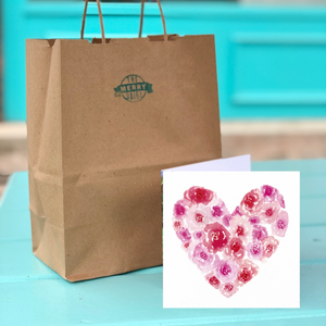 Heart of Peach Roses Cards of the Heart: Art by Becky Conrad