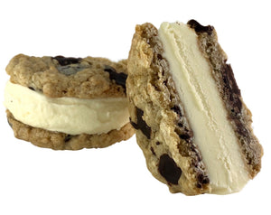 Oatmeal Chocolate Chip / Vanilla Ice Cream Sandwiches