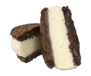 Double Chocolate / Vanilla Ice Cream Sandwiches