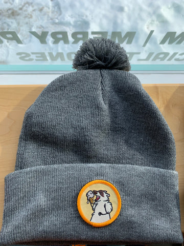 帽子 S fuzzy knit beanie (gray) THEREDTHREAD THEREDTHREAD / ザレッドスレッド】S fuzzy knit beanie