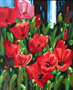 Red Tulips Billet Doux - Cards by Maria Connell